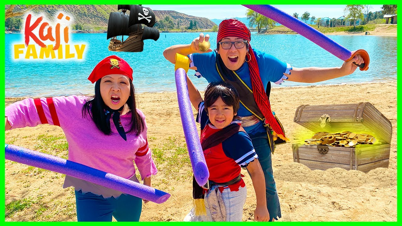 Ryan's Mystery Playdate Behind the Scenes Pirate Adventure to Treasure Island!