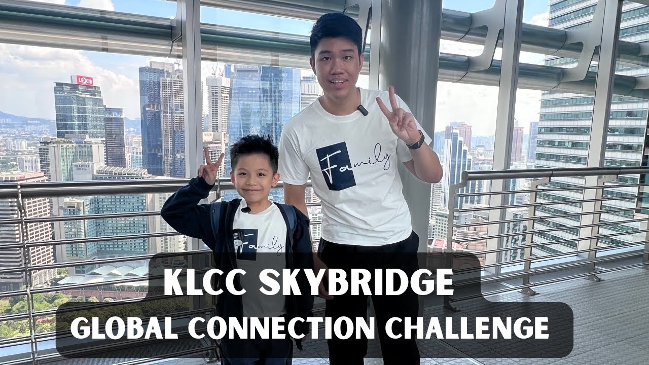 KLCC Skybridge Experience | Drawing Flags with Foreigners 🌍 featuring LEONG YU BIN