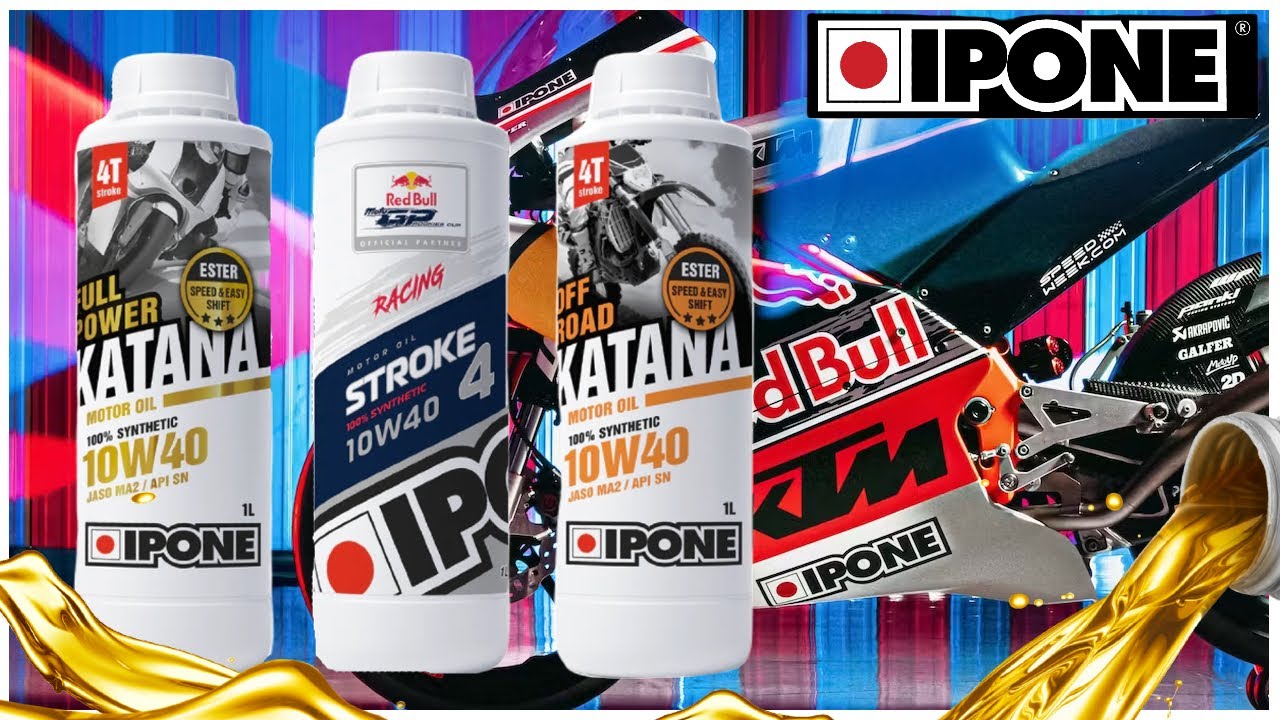 Масло для мотоциклов IPONE KATANA VS IPONE STROKE4 RACING [Обзор и сравнение]
