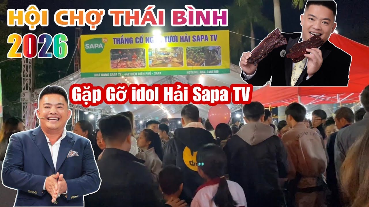 Đêm Mùng 8 Hội Chợ Thái Bình Gặp Gỡ Idol Anh Hải Sapa TV Gian Hàng Thắng Cố Ngựa Tây Bắc