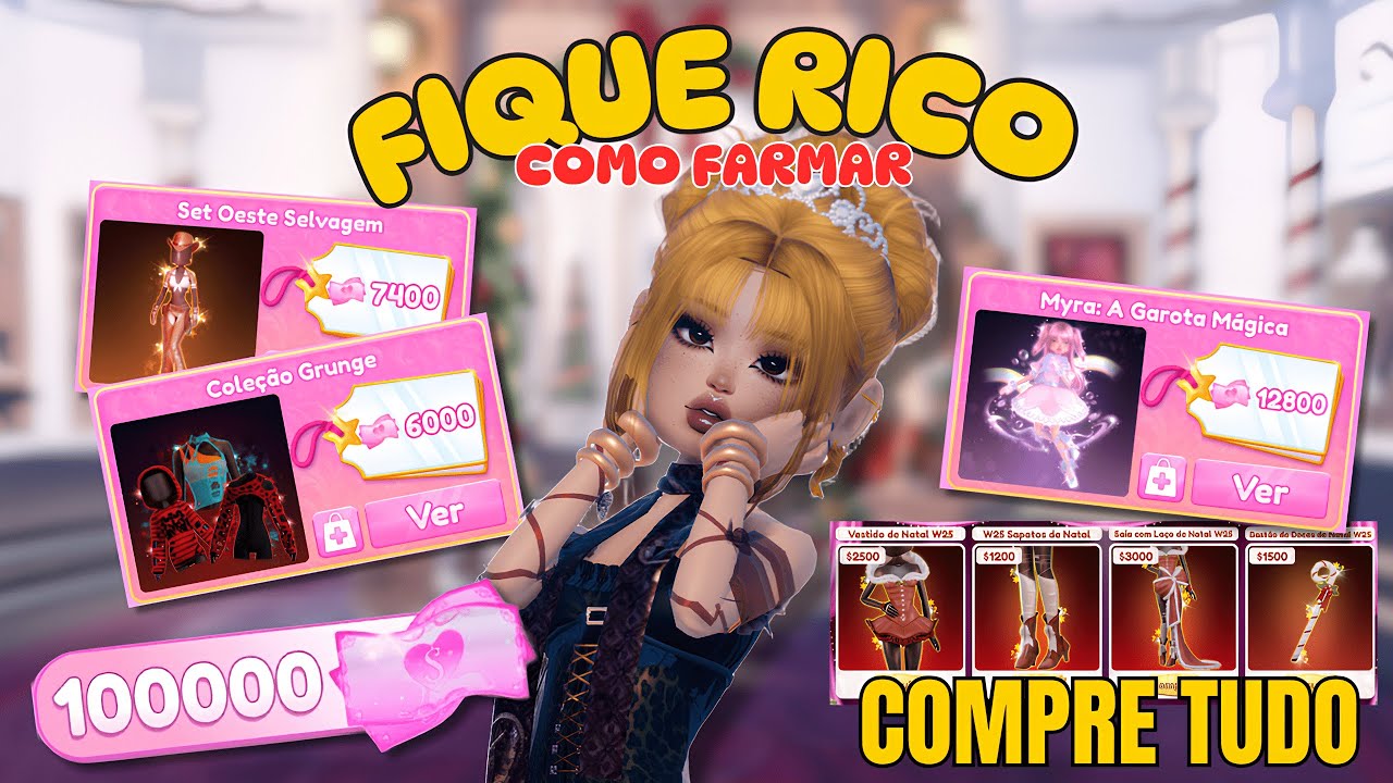 💰 COMO FICAR RICO RÁPIDO no DRESS TO IMPRESS! 😱 FARM  FÁCIL e GRÁTIS | Roblox