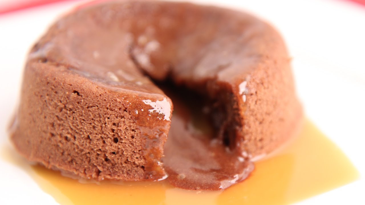 Salted Caramel Molten Lava Cakes Recipe - Laura Vitale - Laura in the Kitchen Episode 784