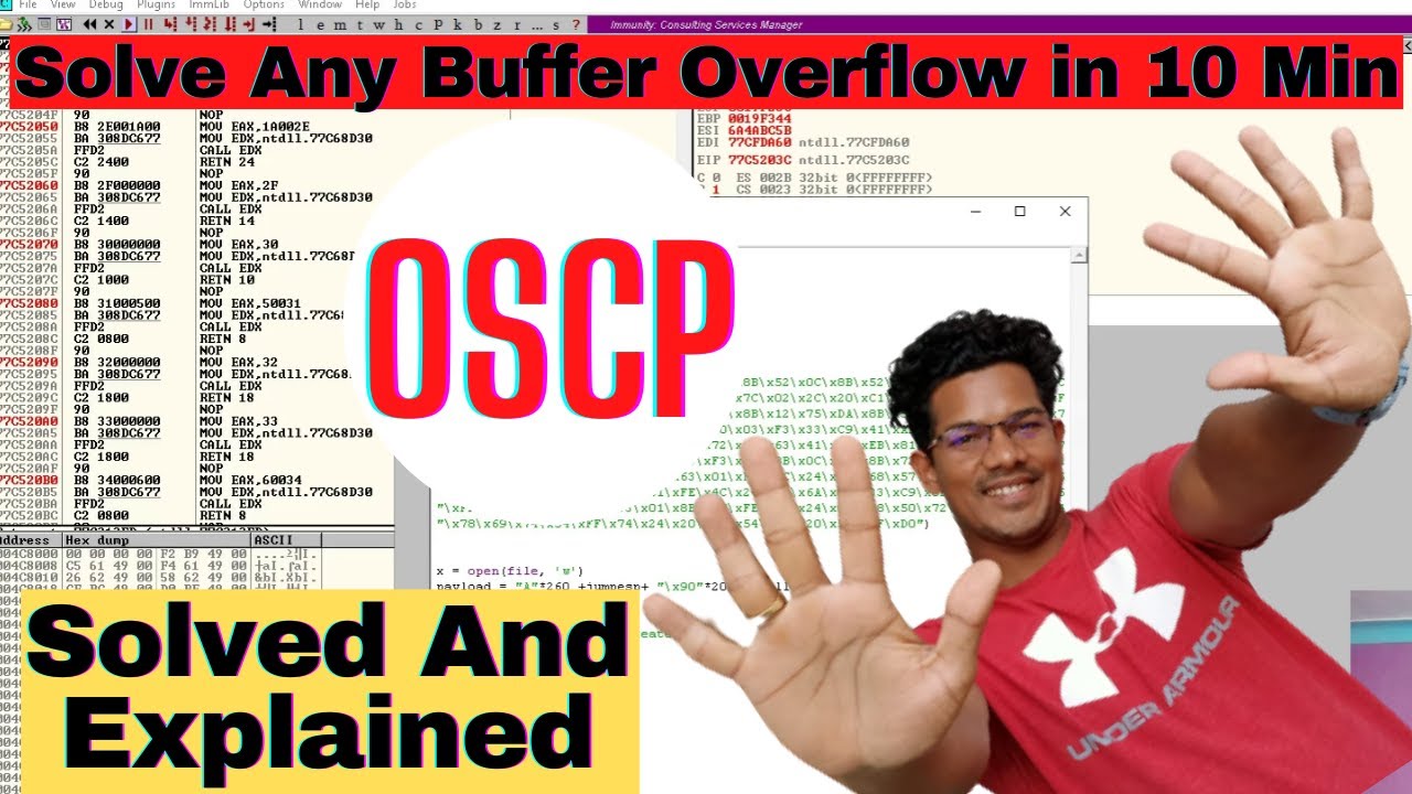 Live Buffer Overflow Attack From Windows 10 System | Basic Stack Overflow Explained Complete 10 Min