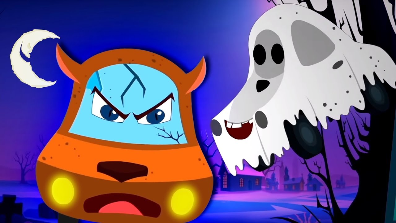 Happy Halloween Song | Halloween Music for Children | Little Red Car Cartoons