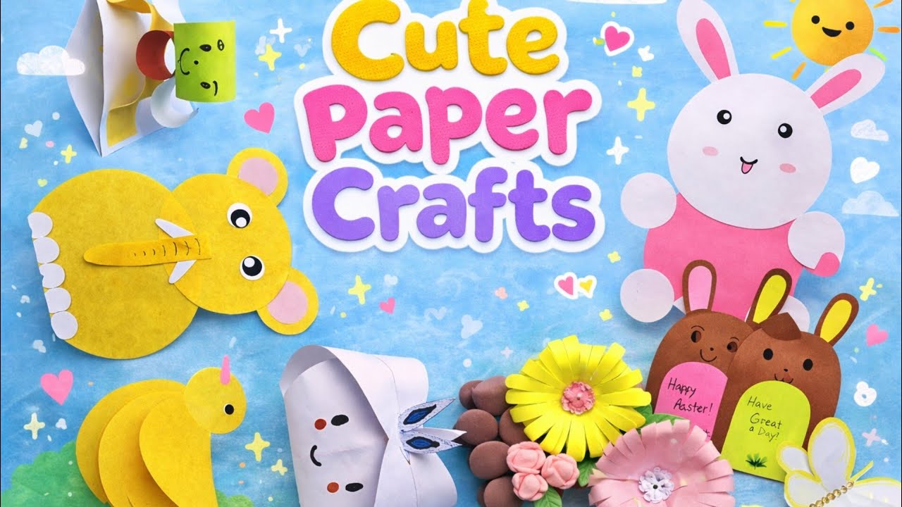 Cute paper craft ideas💡| 5 minute craft || #papercraft #cute #diy #youtube #ytviral 