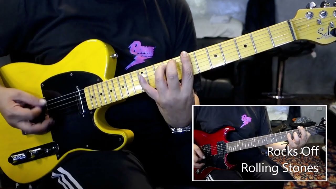 Rocks Off (Rolling Stones) Guitar Cover -- 2 guitar parts covered