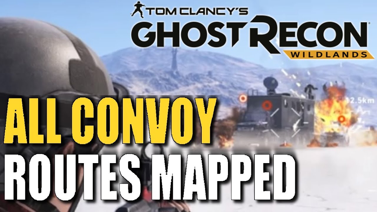 Map of All Convoy Routes - GHOST RECON WILDLANDS Convoy Map