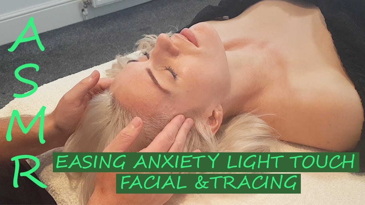 [ASMR] Easing Your Anxiety with Light touch Facial & Tracing [No talking][No Music]