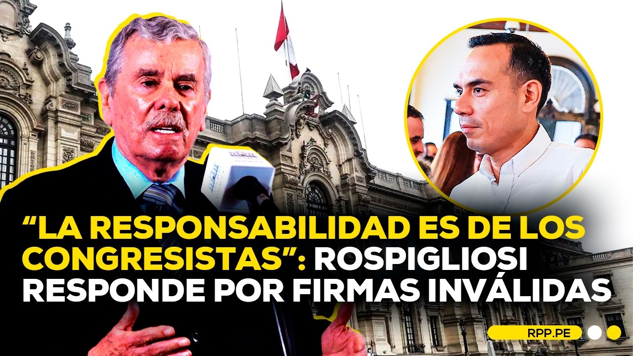 🔴 FERNANDO ROSPIGLIOSI se pronuncia por FIRMAS INVÁLIDAS en pedido de pleno contra JOSÉ JERÍ #ADNRPP