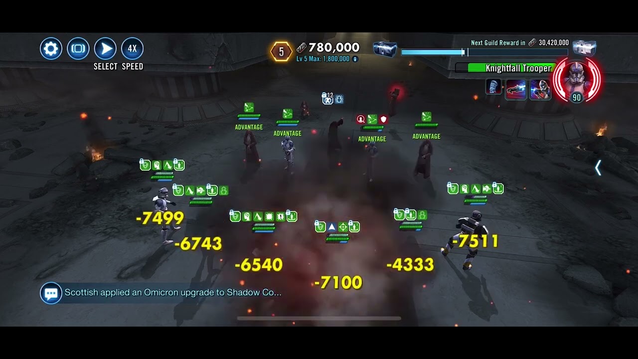 SWGOH Order 66 Raid - Tarkin Clones smooth and robust R7 run