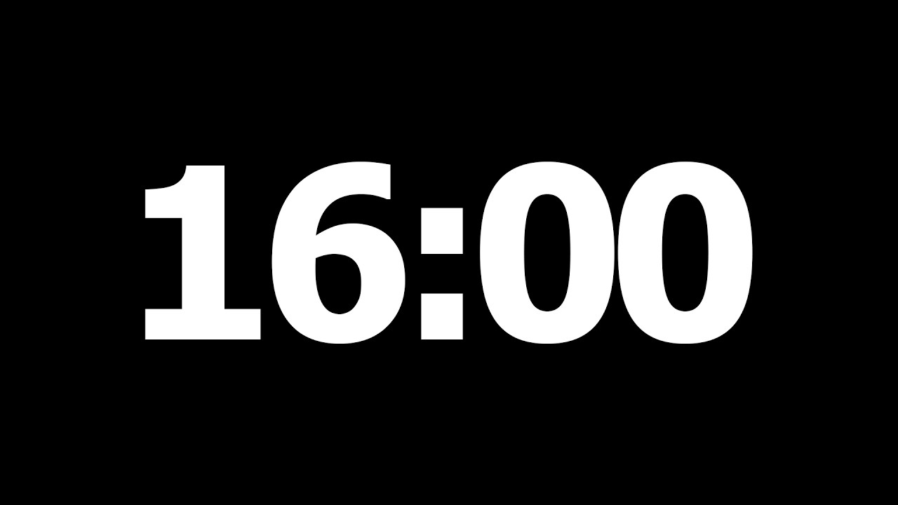 16 Minute Countdown Timer