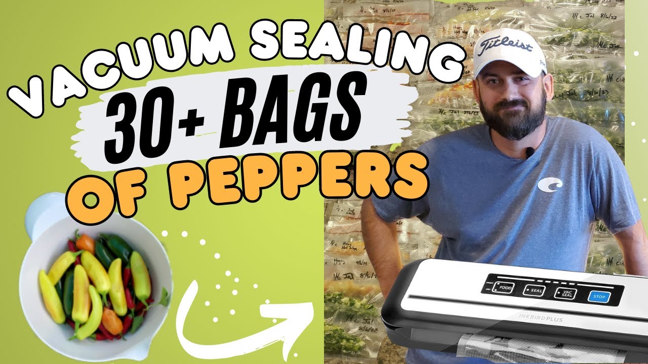 Harvest & Freezing Peppers Using Inkbird Vacuum Food Sealer🌶️ Trowel & Error Gardening