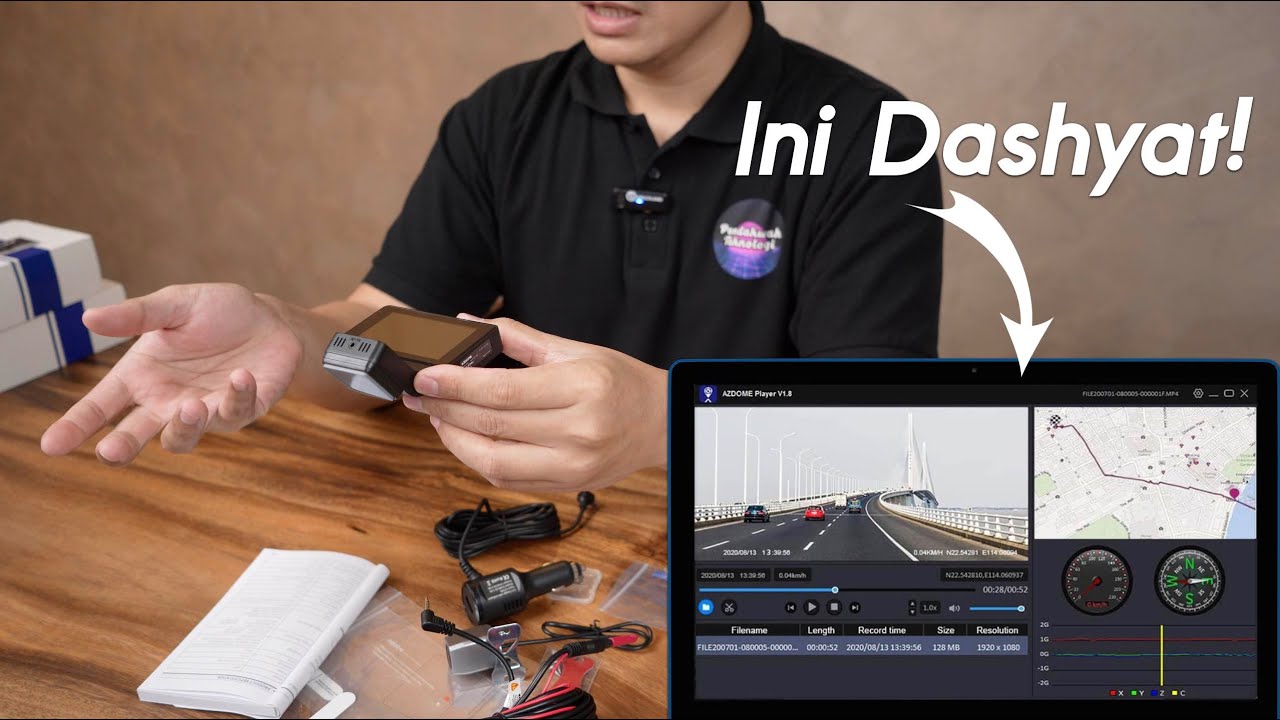 Dashcam Multicam 4K Dengan Aplikasi Dashyat - AZDOME M63