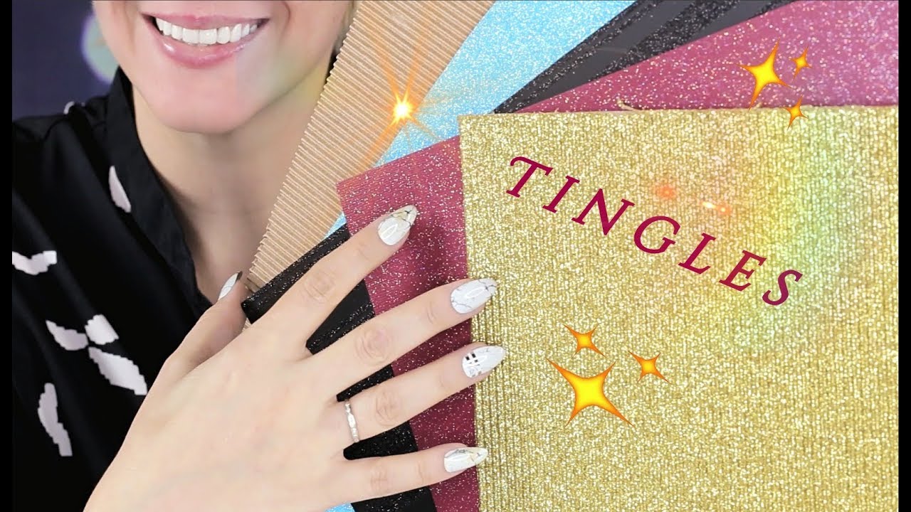 ASMR SCRATCHING TEXTURED PAPER SHEETS / NO TALKING