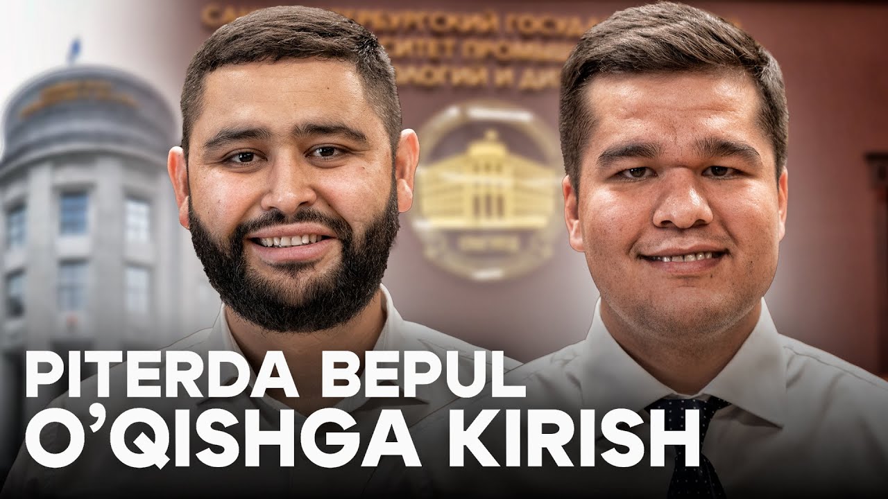 PITERDA BEPUL O'QISHGA KIRISH