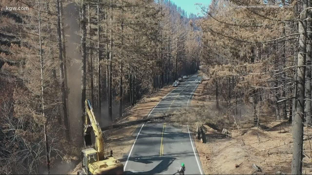 Some roads still closed due to wildfire damage