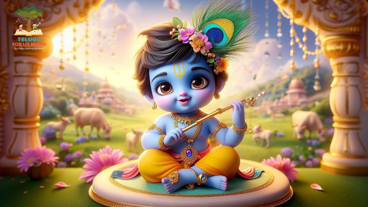 Hare Rama Hare Krishna Chanting for Kids | Easy Mantra for Toddlers | Calm & Devotional Music