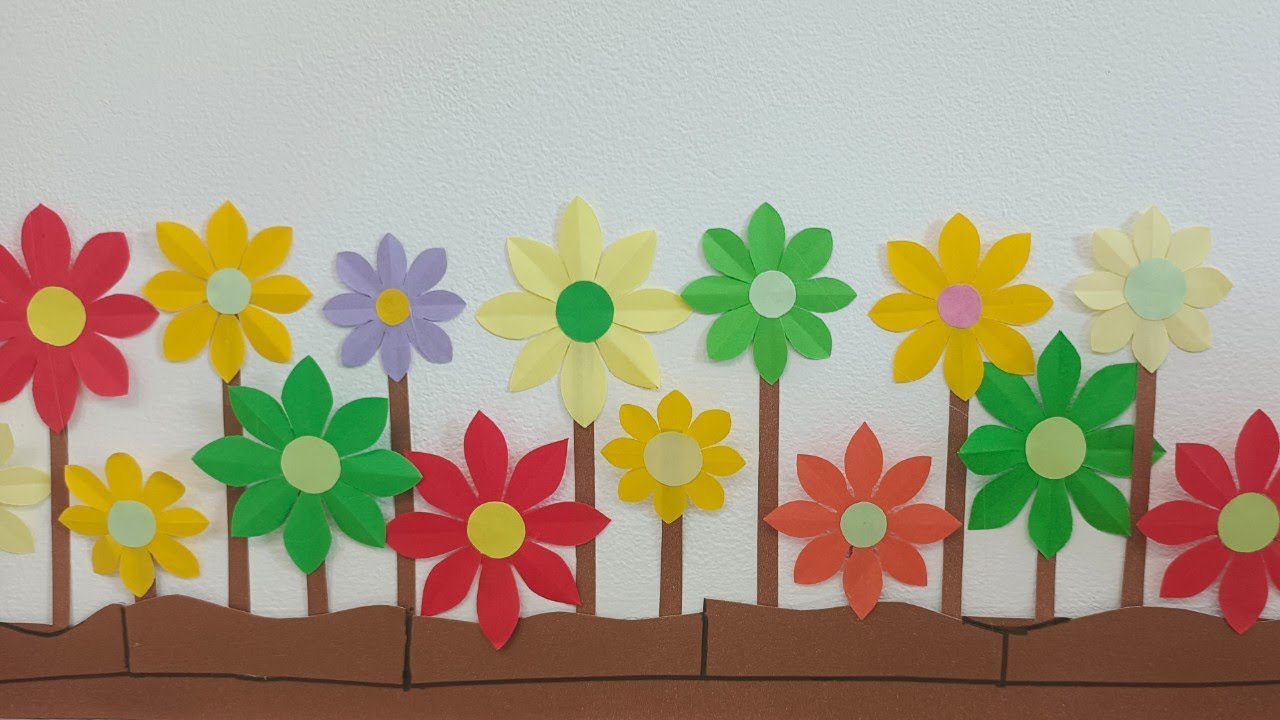 Classroom decoration ideas || Pagar Hiasan Jendela Kelas dari Kertas Buffallo/Origami yang Aestetik