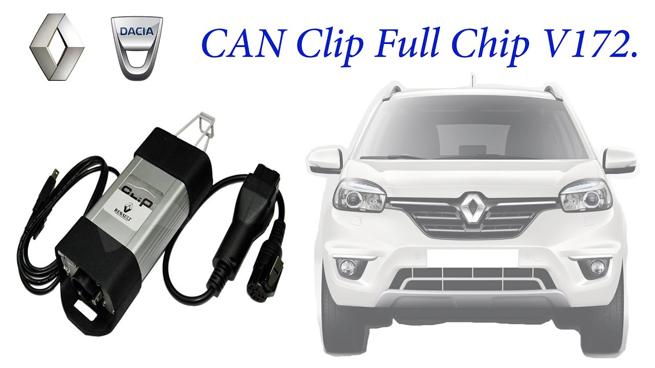 Диагностика автомобиля  Renault Can Clip