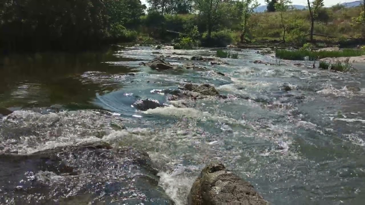 Roanoke River Glistening in the Afternoon Sunlight