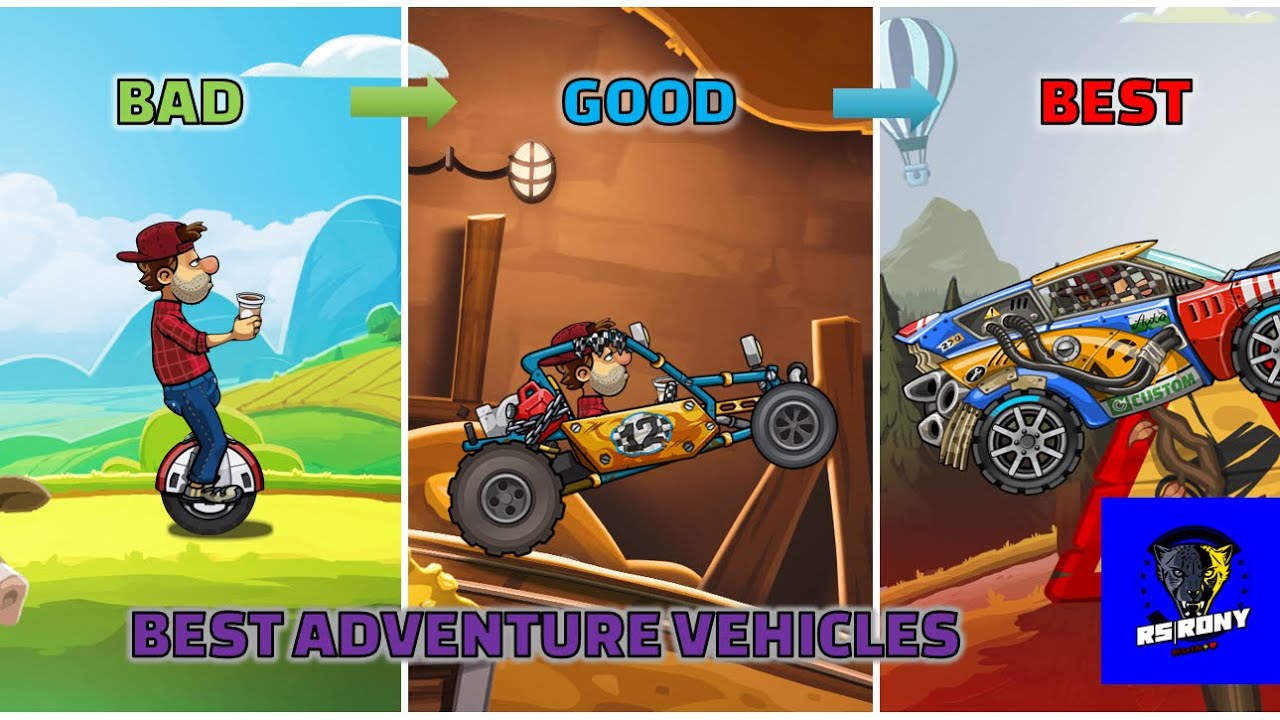 Best adventure vehicles - Hill Climb Racing 2