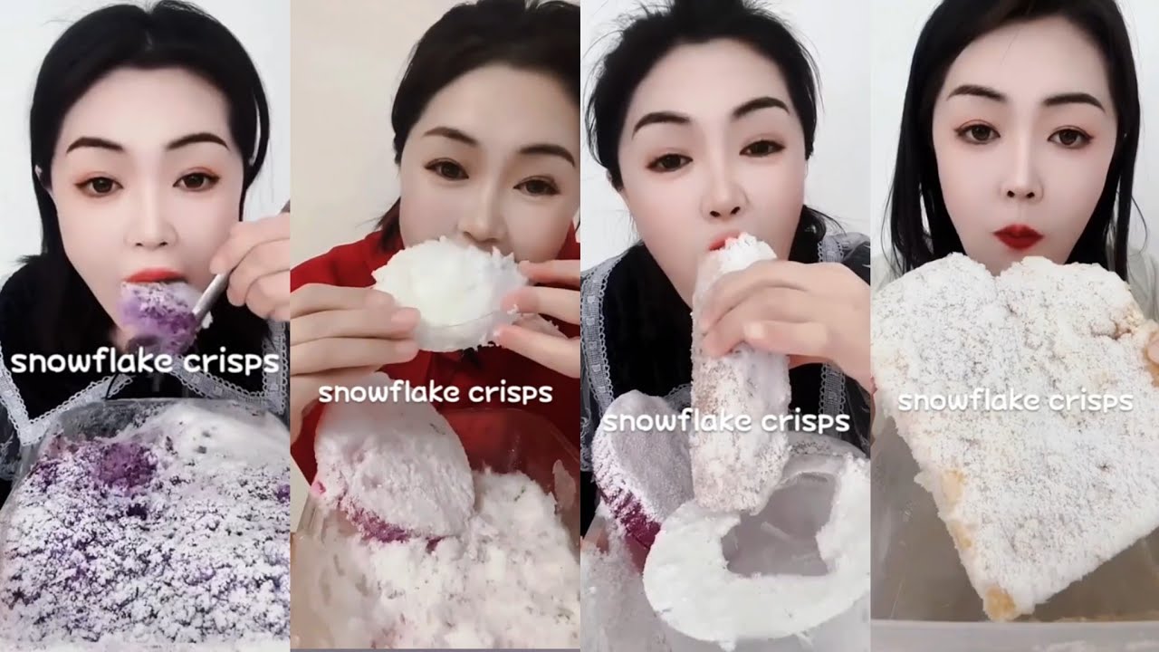 ASMR  her  squeaky ice eating only bites