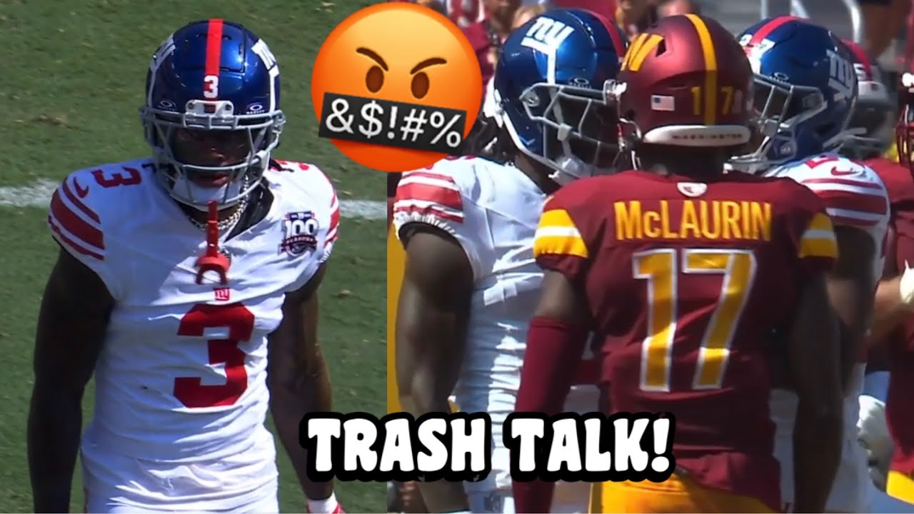 Terry McLaurin Vs Deonte Banks 🤬 TRASH TALK! (WR Vs CB) Giants Vs Commanders 2024 highlights