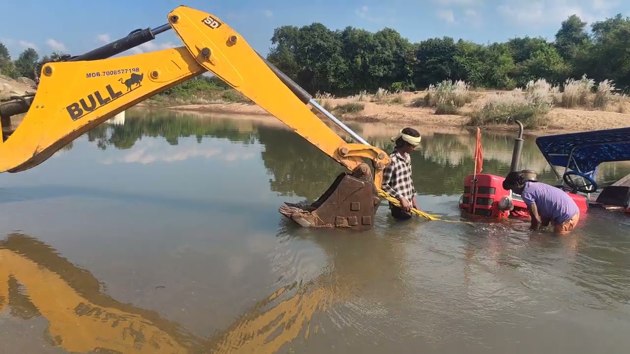 Tractor rescue from rivers