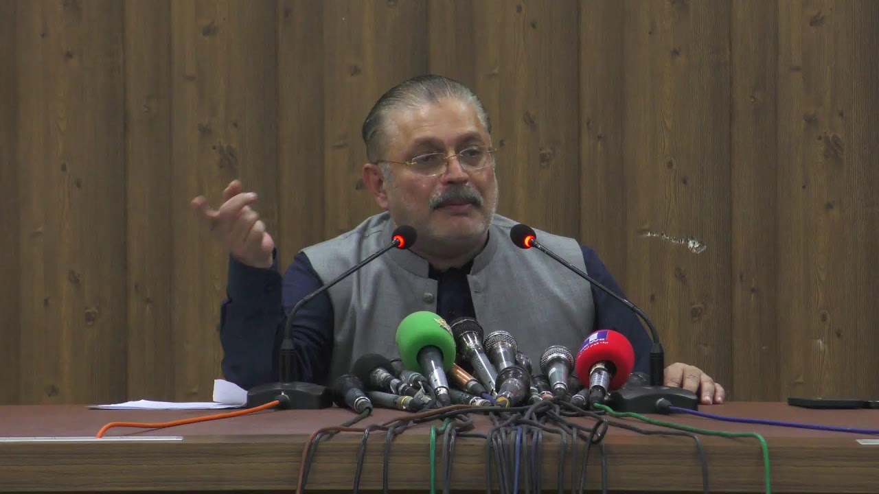 Live: PPP Leader Sharjeel Inam Memon addressing a press conference at MCBH