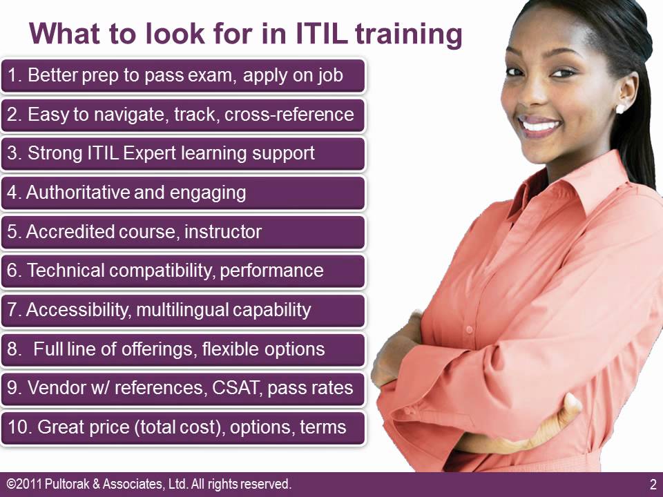 What to look for in ITIL training