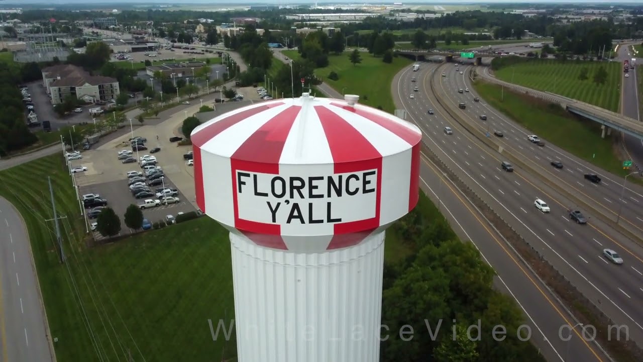 Florence Kentucky - 4K Drone Footage - Florence Y'all Water Tower
