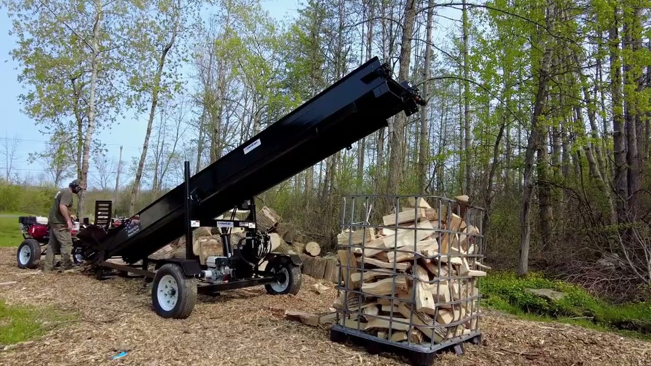 American CLS Super Splitter With Firewood Conveyor