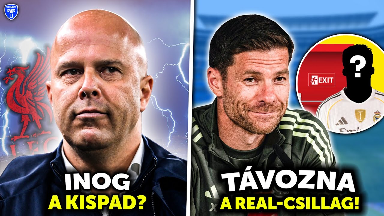 Arne Slot &aacute;ll&aacute;sa VESZ&Eacute;LYBE KER&Uuml;LT a Liverpooln&aacute;l?? Xabi miatt akar T&Aacute;VOZNI a Real Madrid csillaga!