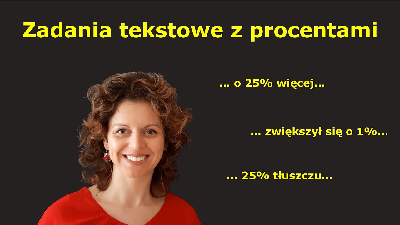 Zadania tekstowe z procentami