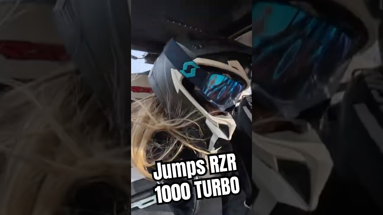Girl Jumps RZR 1000 Turbo! 