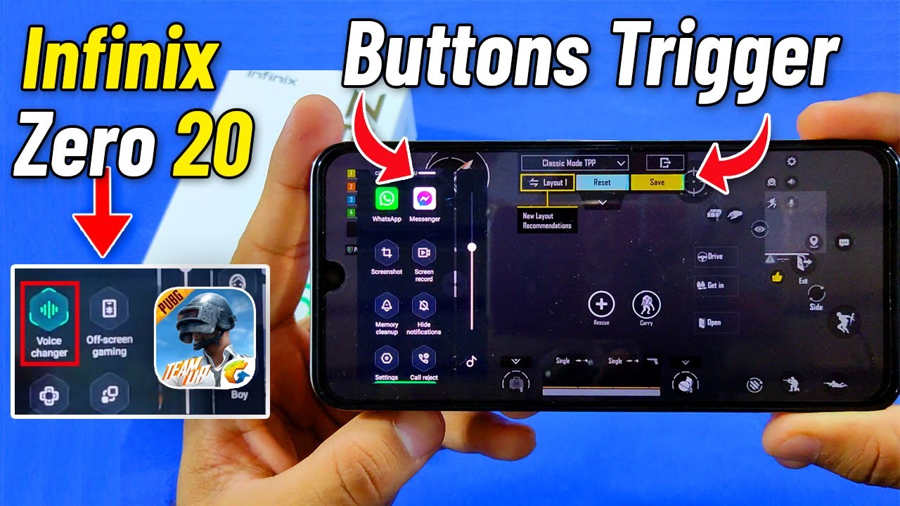 Infinix Zero 20 Gaming Features | Trigger Buttons⚡ | High Graphics Mode🔥