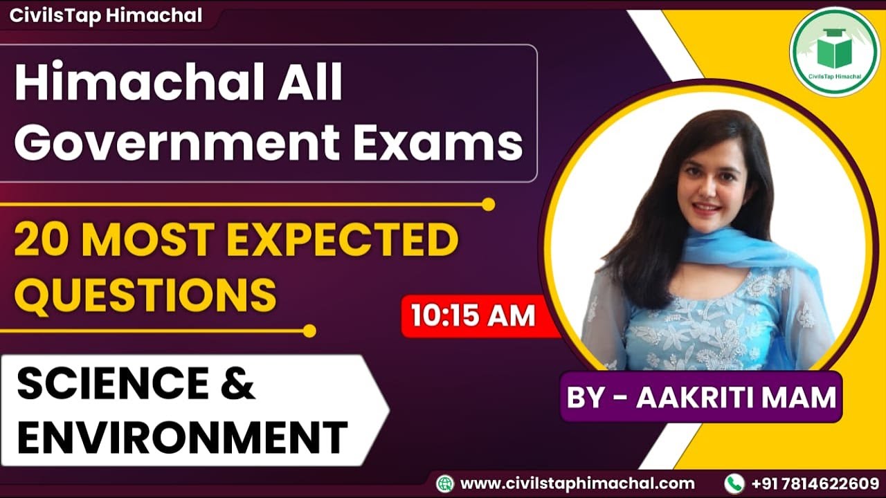 Himachal All Government Exams | 20 Most Expected Questions | Science & Environment | CivilsTap