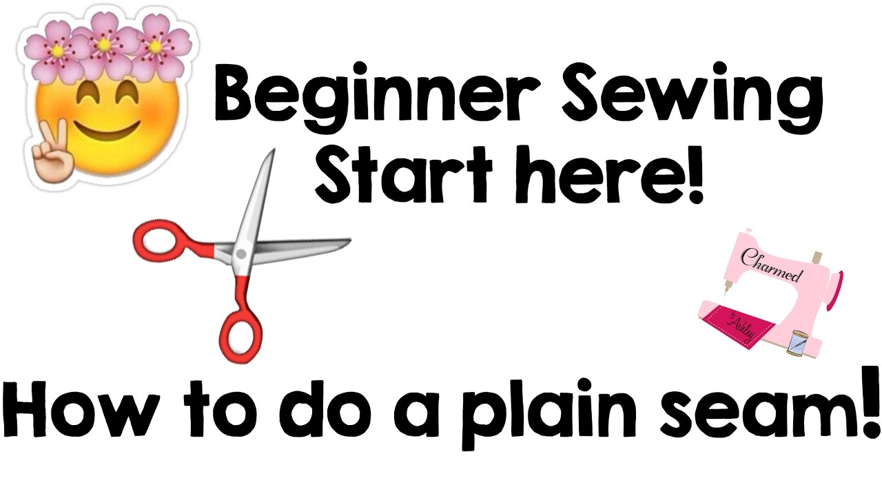 How to do a Plain Seam