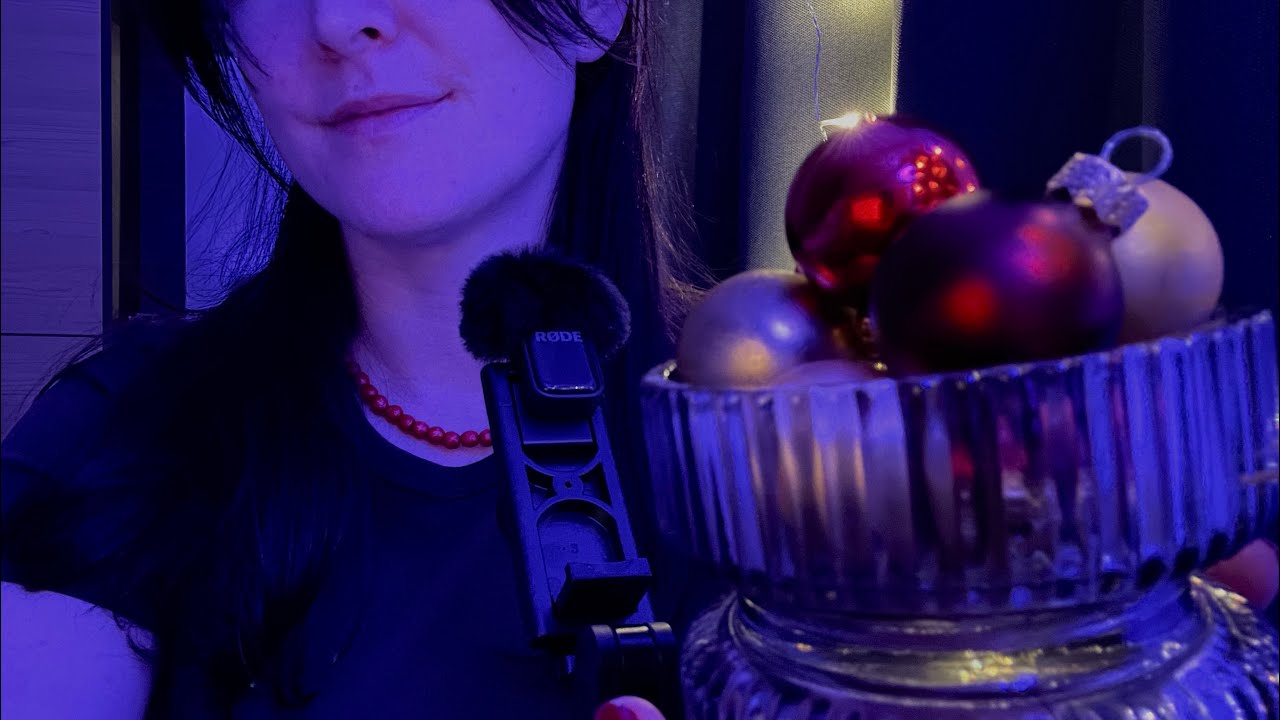 ASMR CZ ✨Tapping na ozdobičky ✨ Svícen na hlavě ✨ Vánoce ✨
