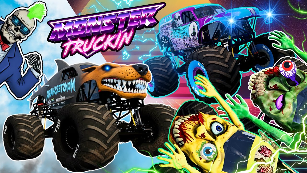 Monster Jam INSANE Racing, Freestyle and High Speed Jumps #110 | BeamNG Drive | Grave Digger