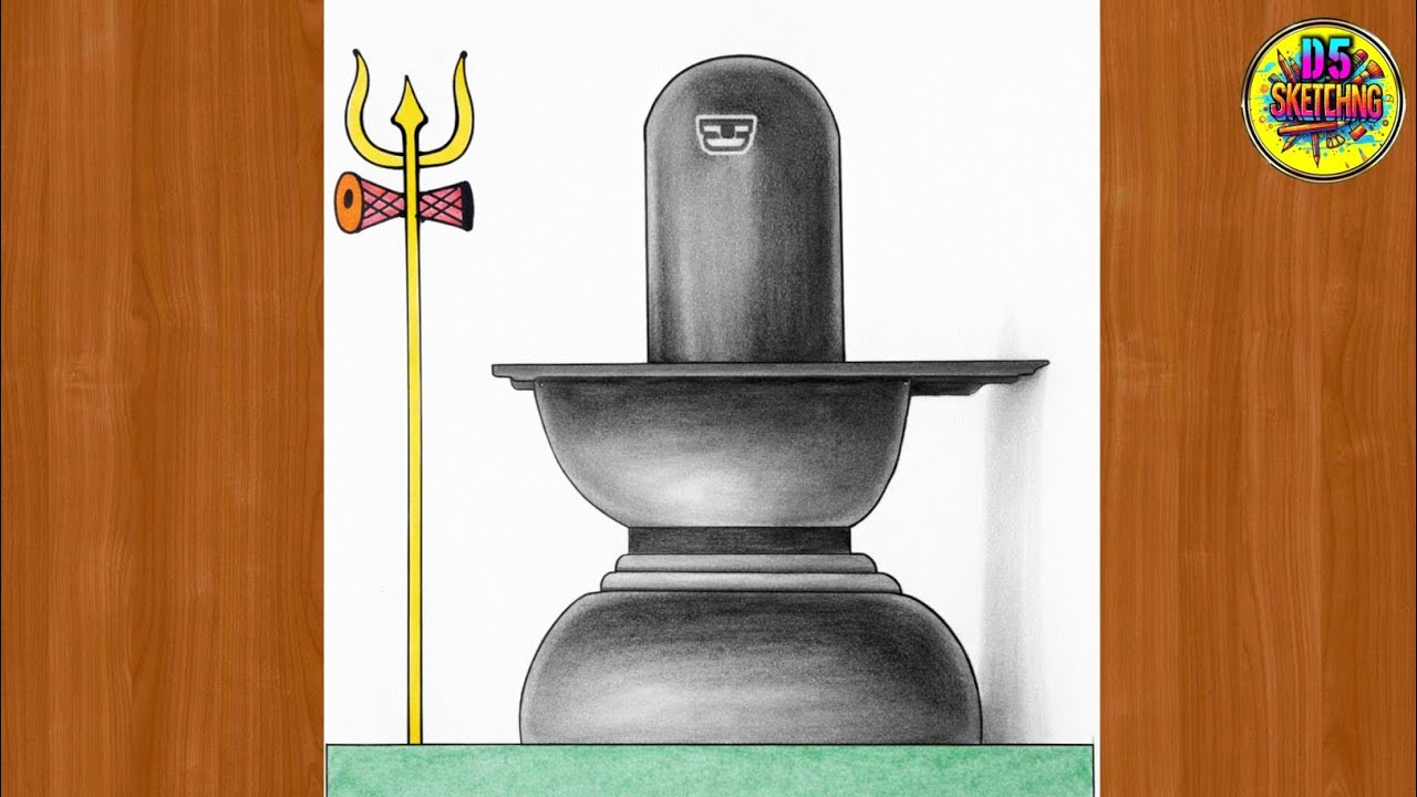 Mahashivratri Drawing / How to Draw Shivling Easy Steps / Shivlingam Drawing / Shivratri Drawing 
