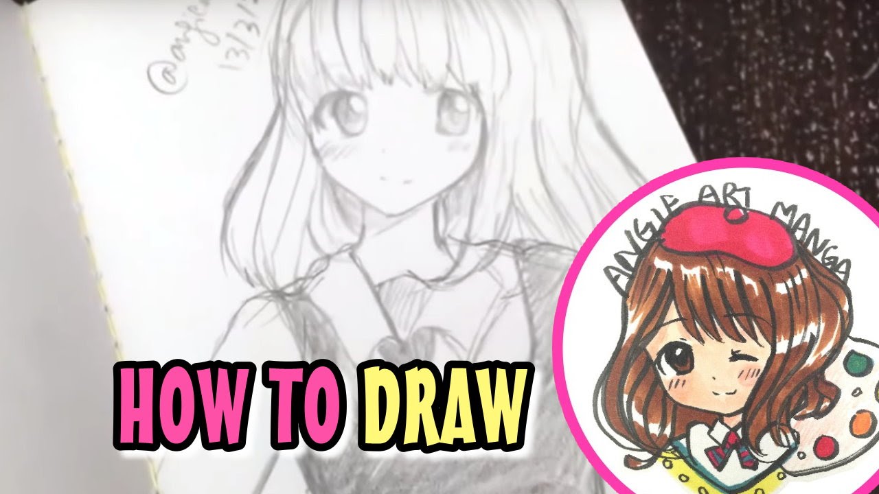 Drawing Anime / Manga Girl (real time)
