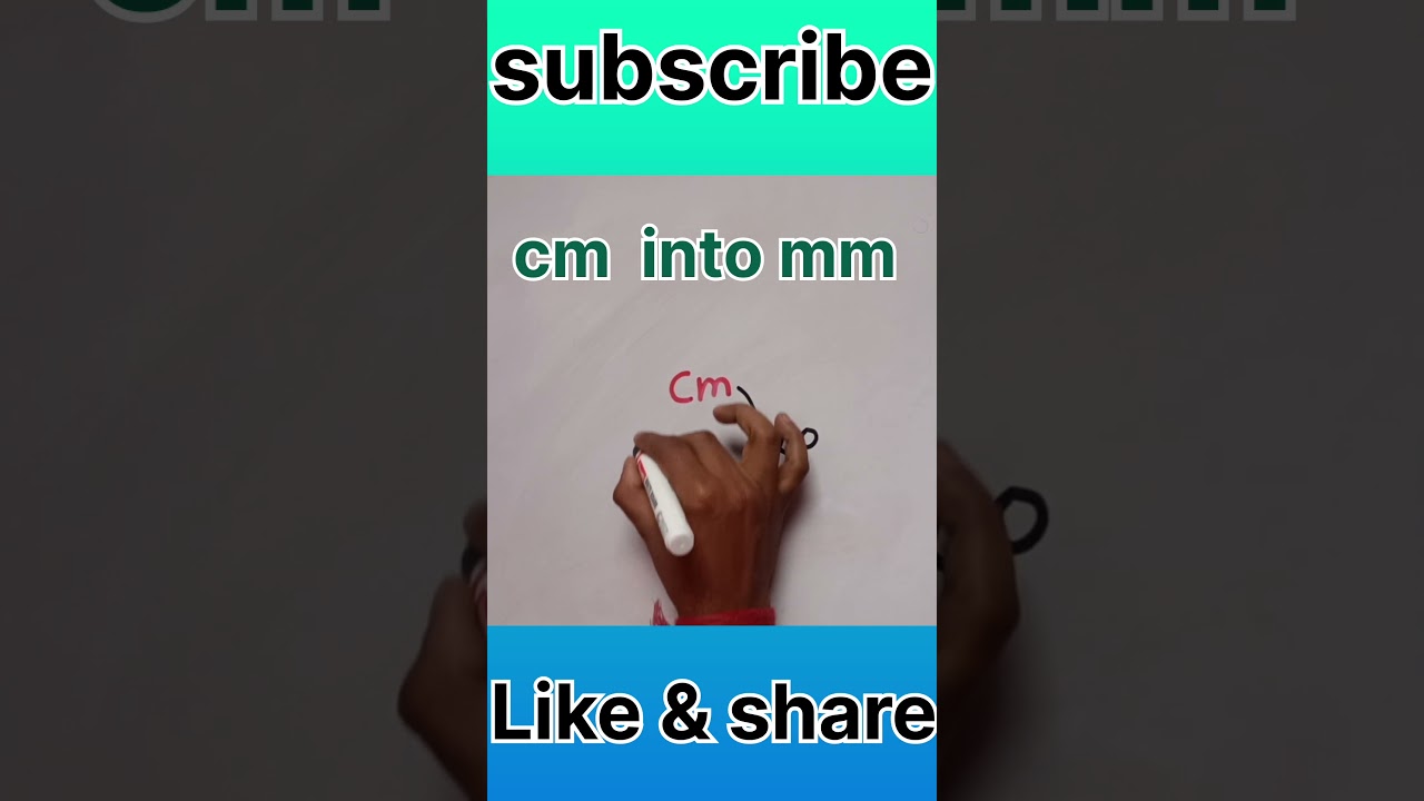 How To Convert cm into mm #shorts #trick #maths #viral #youtubeshorts