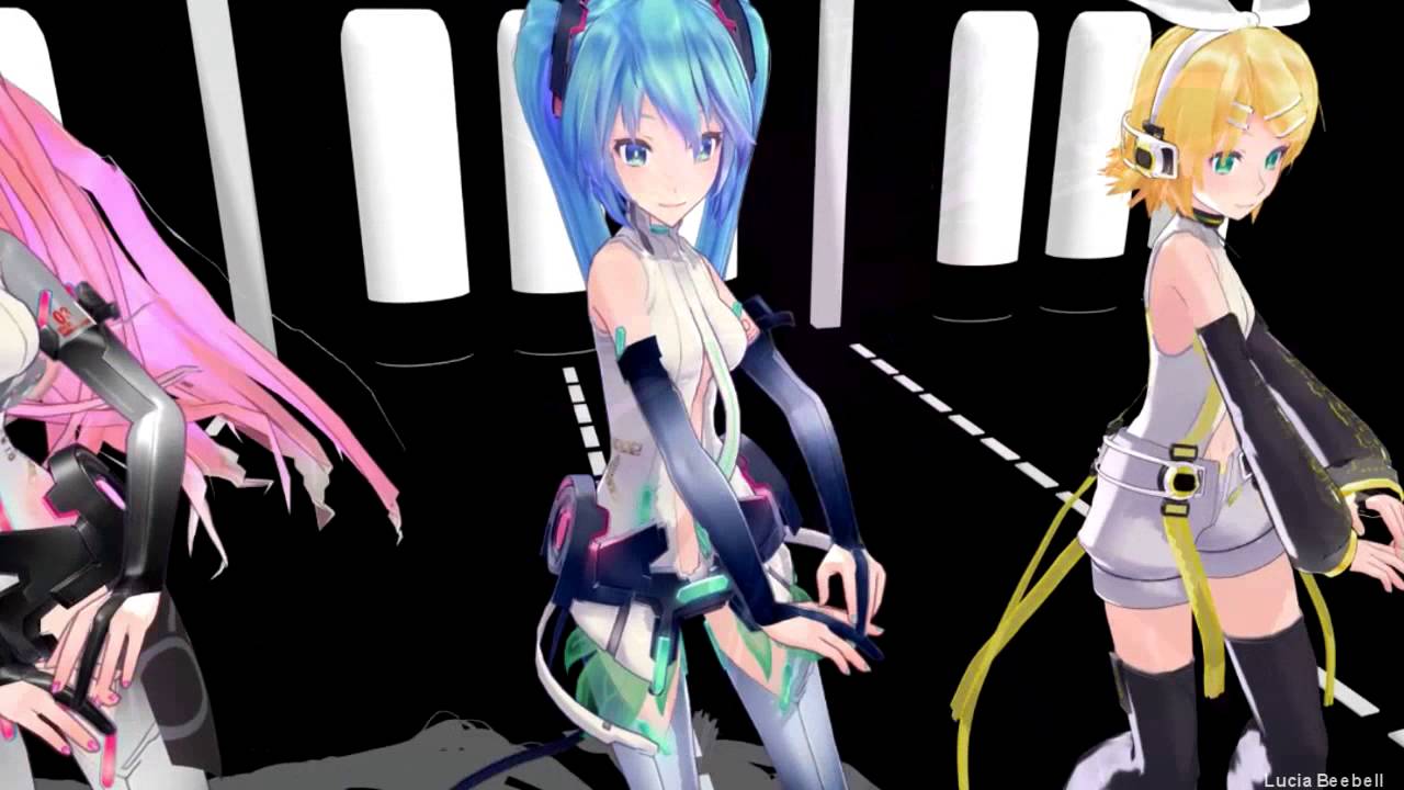 /MMD/ - DROP IT Dance - Luka, Miku, Rin - APPEND PROJECT