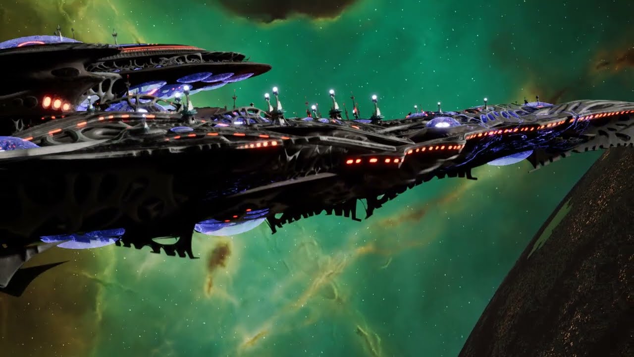 Battlefleet Gothic  Armada 2 Skalgrim mod 2.2 Asuryans Pride vs Chaos Fleet
