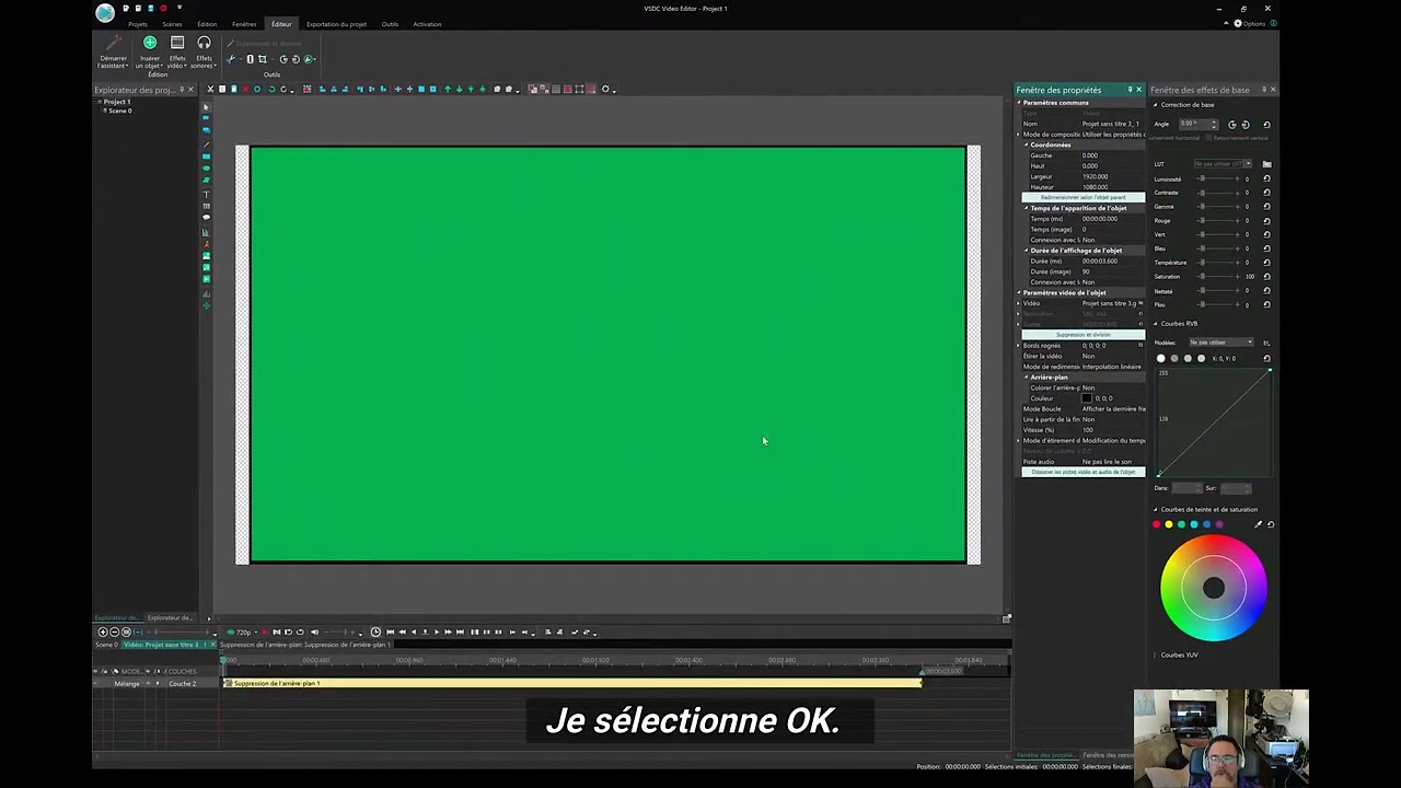 Comment faire un calque transparent pour vidéo avec VSDC VIDEO EDITOR avec sous titres en français.