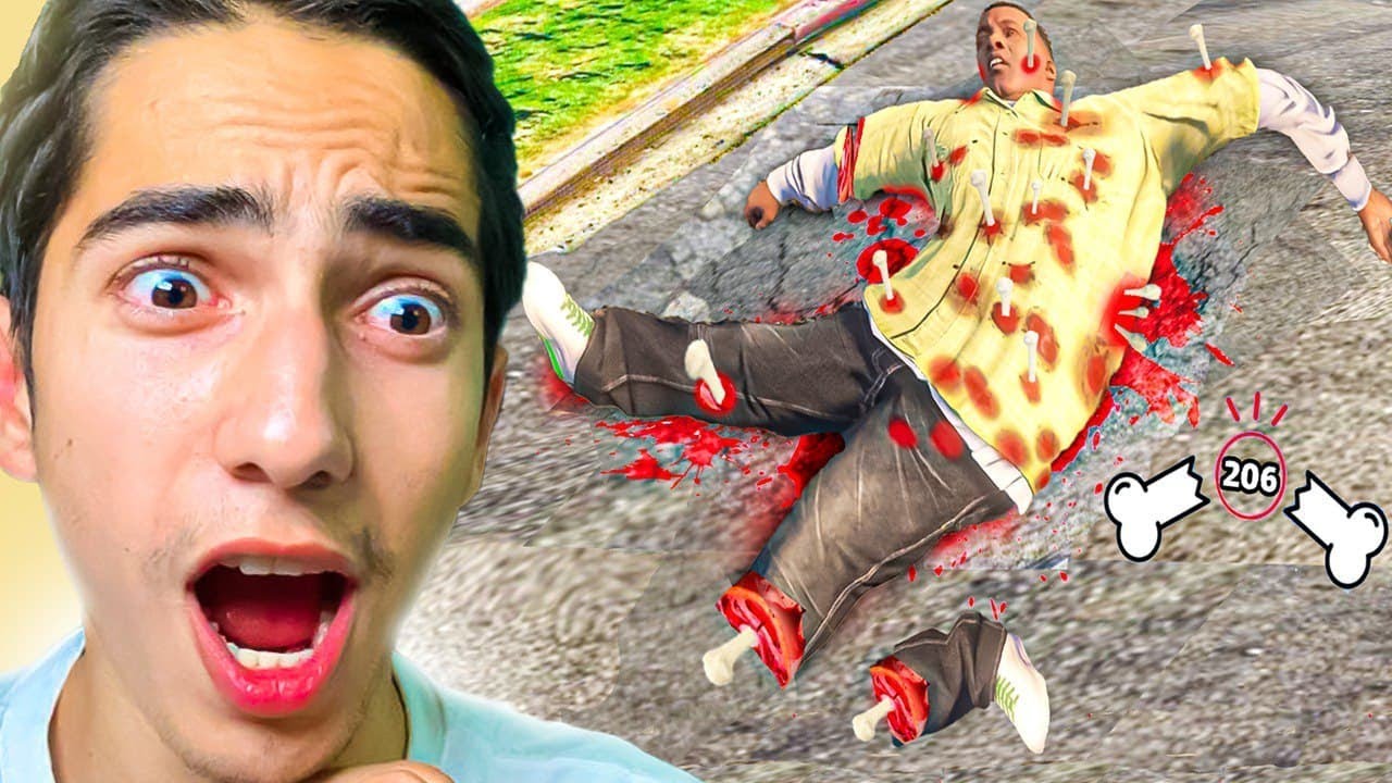 من همه ی استخوان ها رو تو جی تی ای شکوندم 😮🔧 Broke EVERY BONE In GTA 5