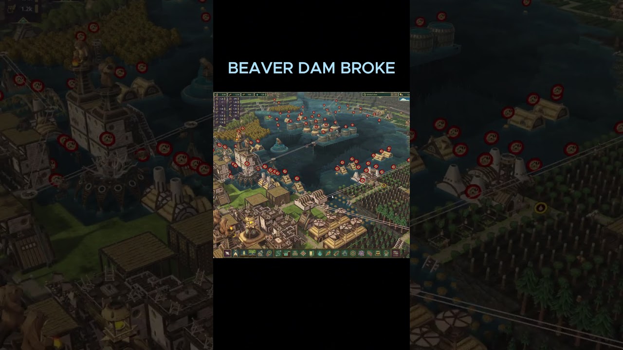 Dam fail test. #timberborn