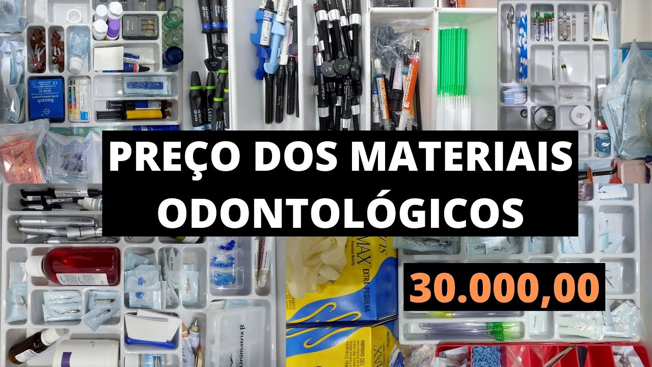 QUANTO CUSTA A LISTA DOS MATERIAIS DE ODONTOLOGIA DA FACULDADE | VALOR TOTAL E VALOR POR PERÍODO