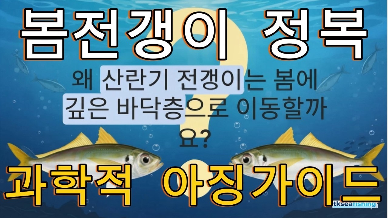봄 전갱이 정복_과학적 아징가이드